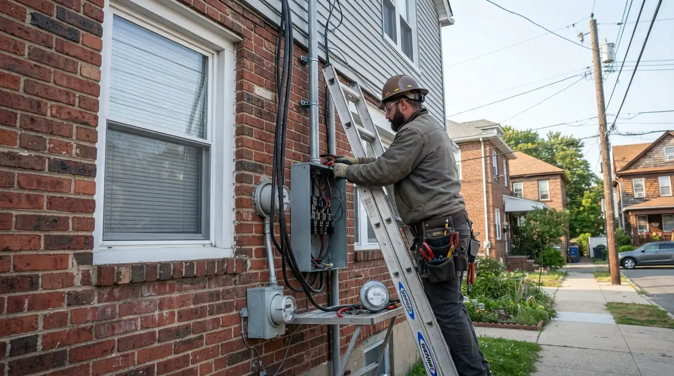 Meter base replacement during a 200 amp upgrade