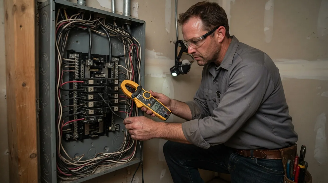 Measuring circuit load with a clamp meter