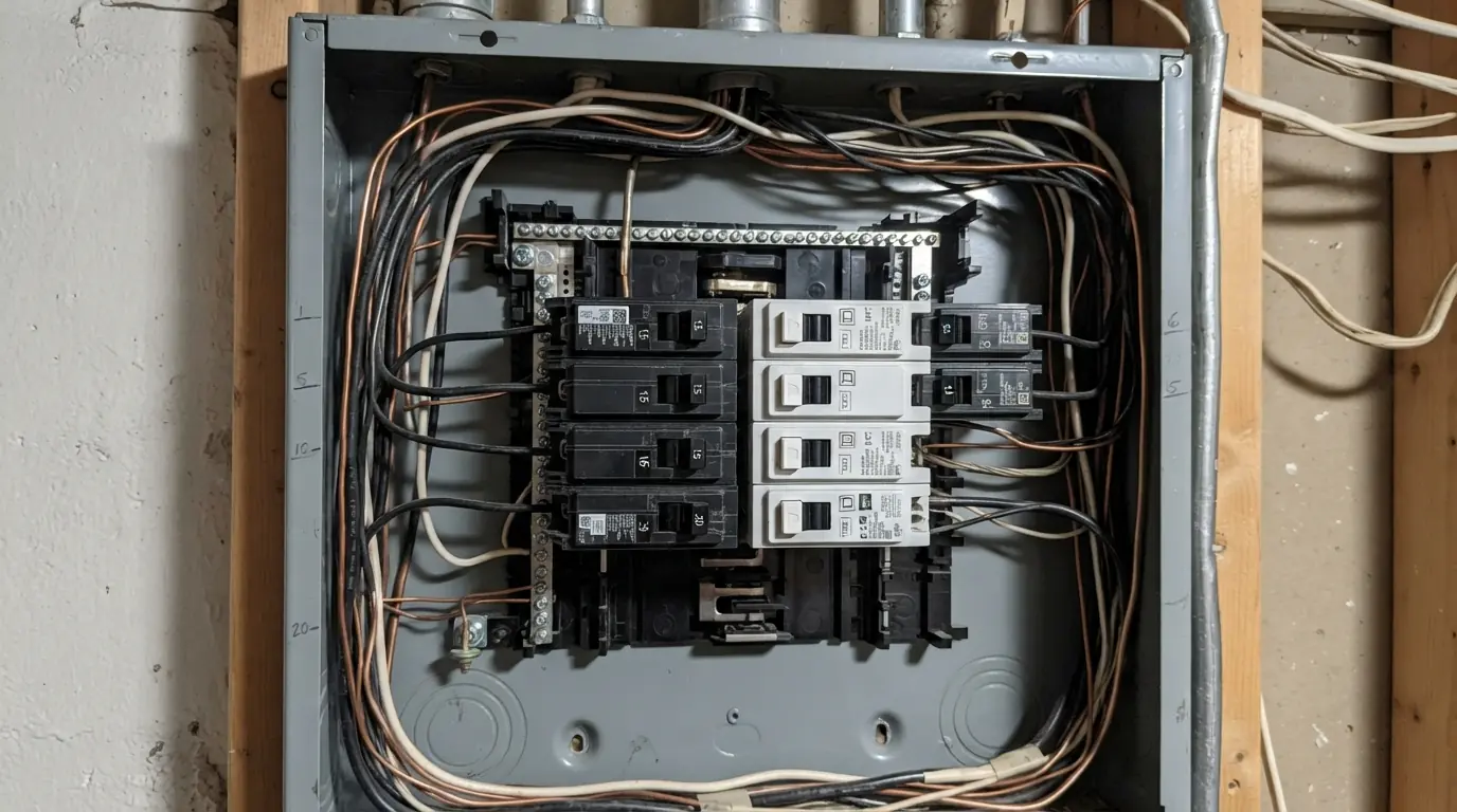 AFCI breakers installed in a panel