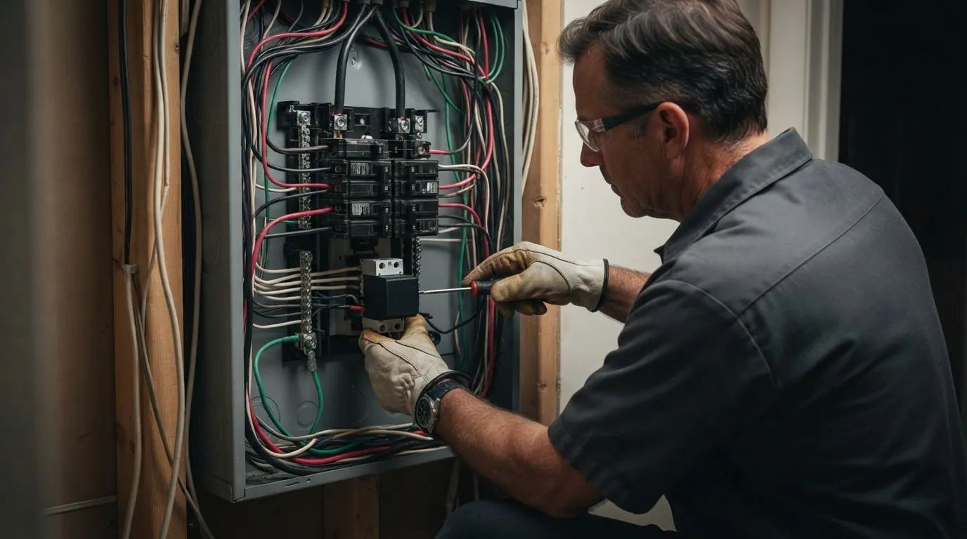 Surge protective device being wired with short leads in a panel