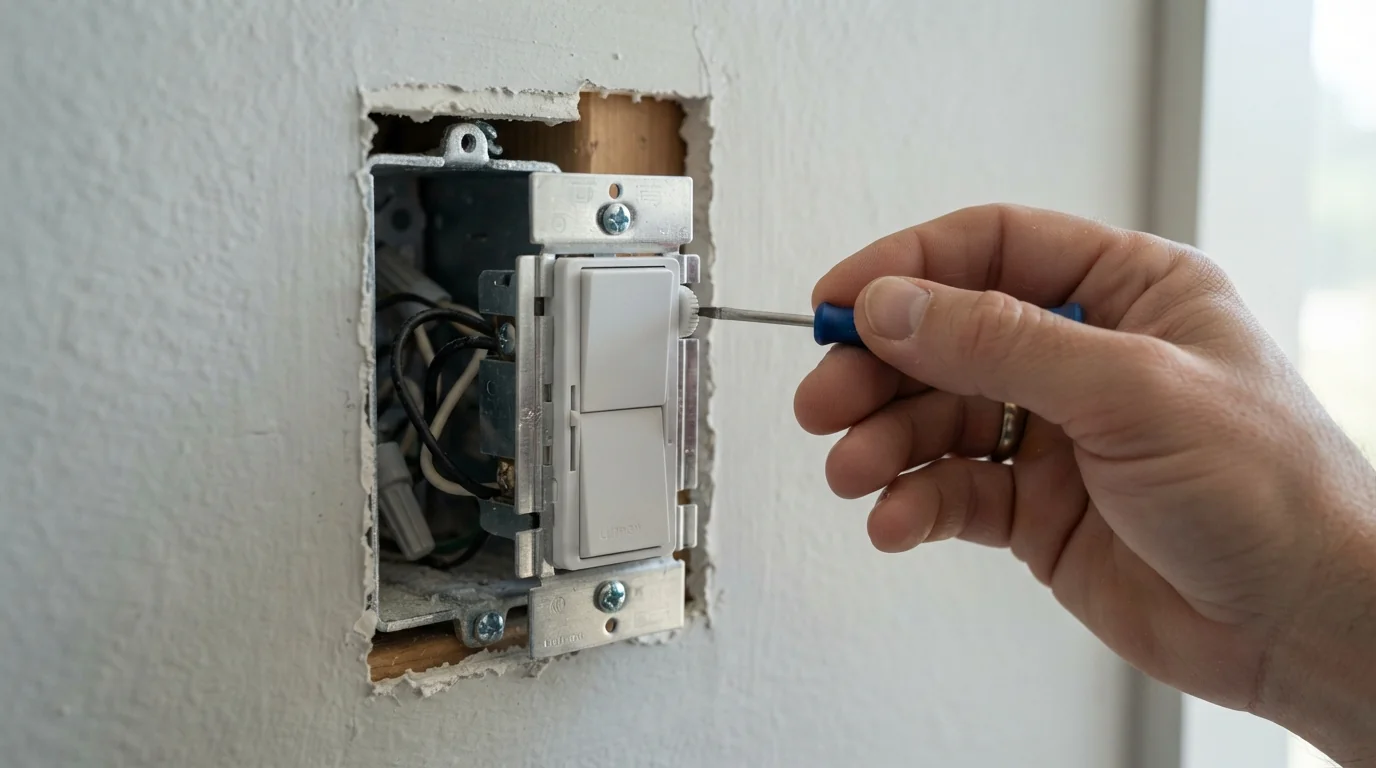 Adjusting the low-end trim on an LED dimmer